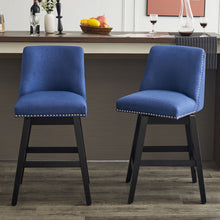 Load image into Gallery viewer, Upholstered Swivel Bar Stool
