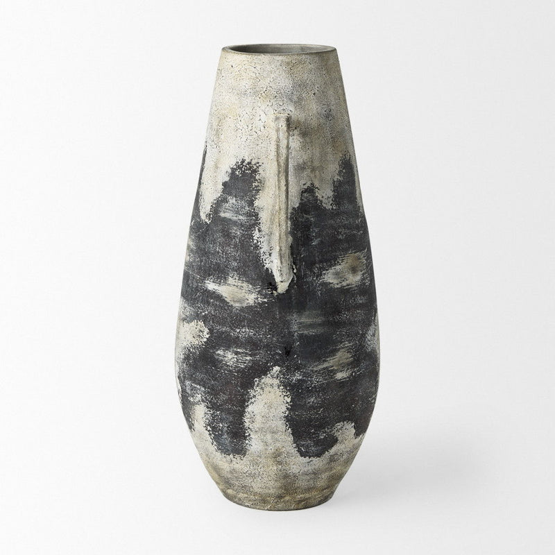 Ombre Amphora Floor Vase (729965) - Black / White