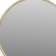 Load image into Gallery viewer, 24" Round Brass Iron Framed Accent Mirror - Gold
