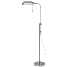 Load image into Gallery viewer, Adjustable Traditional Shaped Floor Lamp With Nickel Square Shade - Nickel
