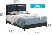 Load image into Gallery viewer, Padded Headboard Bed
