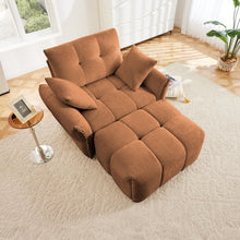Load image into Gallery viewer, Ergonomic Single Seater Sofa With Ottoman, High Resilience Support Cushions
