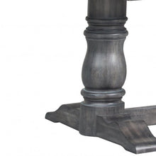 Load image into Gallery viewer, 88" Solid Wood Trestle Base Dining Table - Gray
