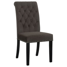 Load image into Gallery viewer, Side Chairs With Tufting Nailhead Trim (Set of 2) - Brown
