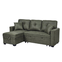 Load image into Gallery viewer, Sectional Sofa With Pull Out Bed, Reversible Chaise
