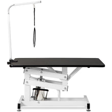 Load image into Gallery viewer, Hydraulic Dog Pet Grooming Table Heavy Duty Big Size Z-Lift Pet Grooming Table - Black / White
