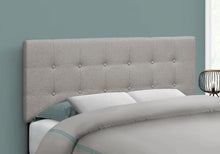 Load image into Gallery viewer, Full Size Bed Headboard Only, Upholstered, Transitional - Gray
