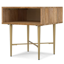 Load image into Gallery viewer, Modern Metal Square End Table - Natural

