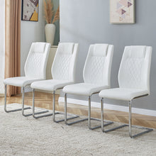 Load image into Gallery viewer, Modern Dining Chairs With Padded Seat, Metal Legs

