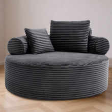 Load image into Gallery viewer, Round Sofa Bed With 3 Pillows For Living Room
