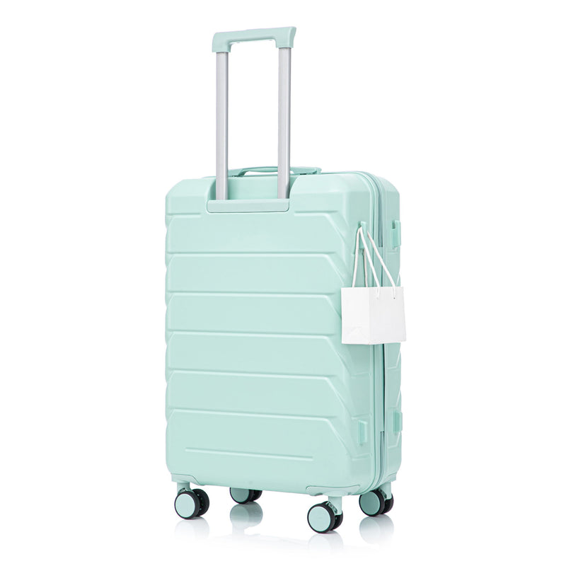 Hard Shell Luggage With Scratch Resistant Surface, 4 Wheels, Combination Lock & Side Hooks