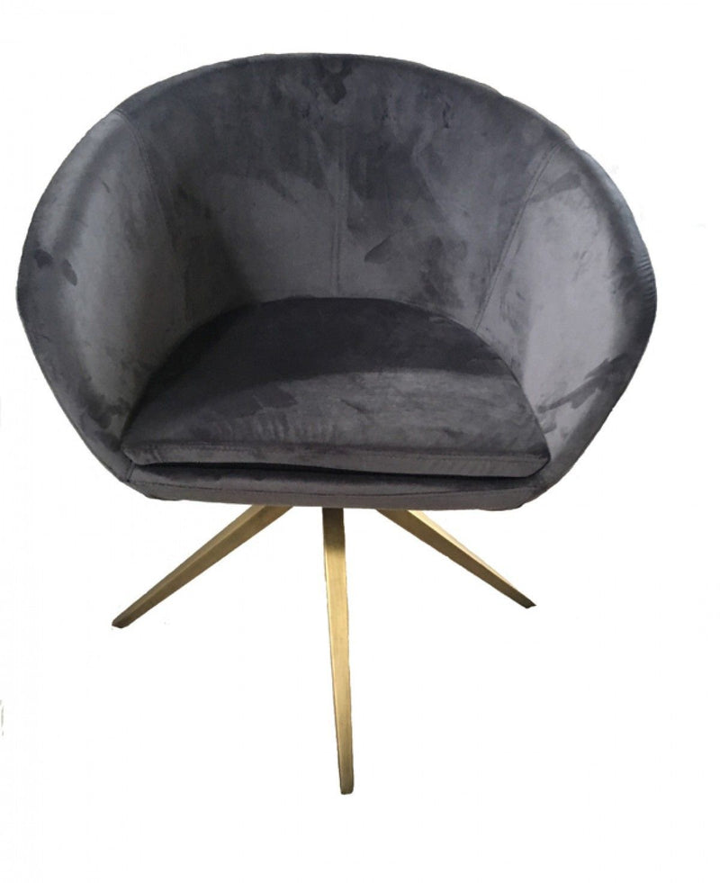 Velved Dining Chair - Gray