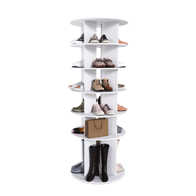 Spinning Shoe Rack, Free Standing 360° Revolving Shoe Organizer