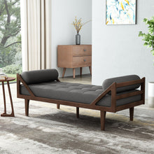 Load image into Gallery viewer, Chic Contemporary Chaise Lounge With Button Tufting And Bentwood Structure
