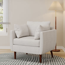 Load image into Gallery viewer, Luminate - Upholstered Fabric Club Chair With Tapered Legs And 2 Accent Pillows

