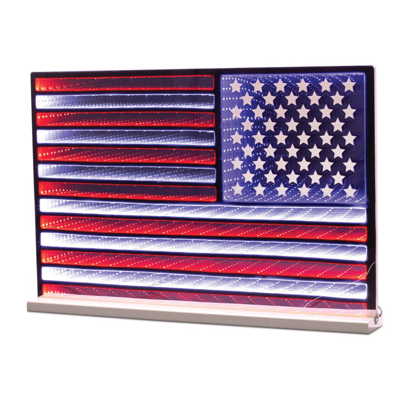Plastic Tabletop Sculpture With LED (720814) - Red / White / Blue
