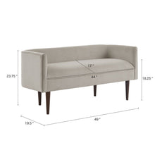Load image into Gallery viewer, Farrah - Accent Bench With Low Back &amp; Sides - Cream

