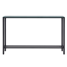 Load image into Gallery viewer, 56" Mirrored Glass Console Table - Black
