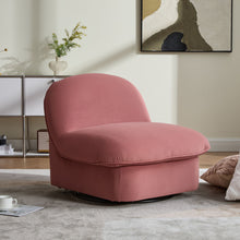 Load image into Gallery viewer, Pumpkin Shaped Swivel Accent Chair, 360 Degree Rotation For Living Room
