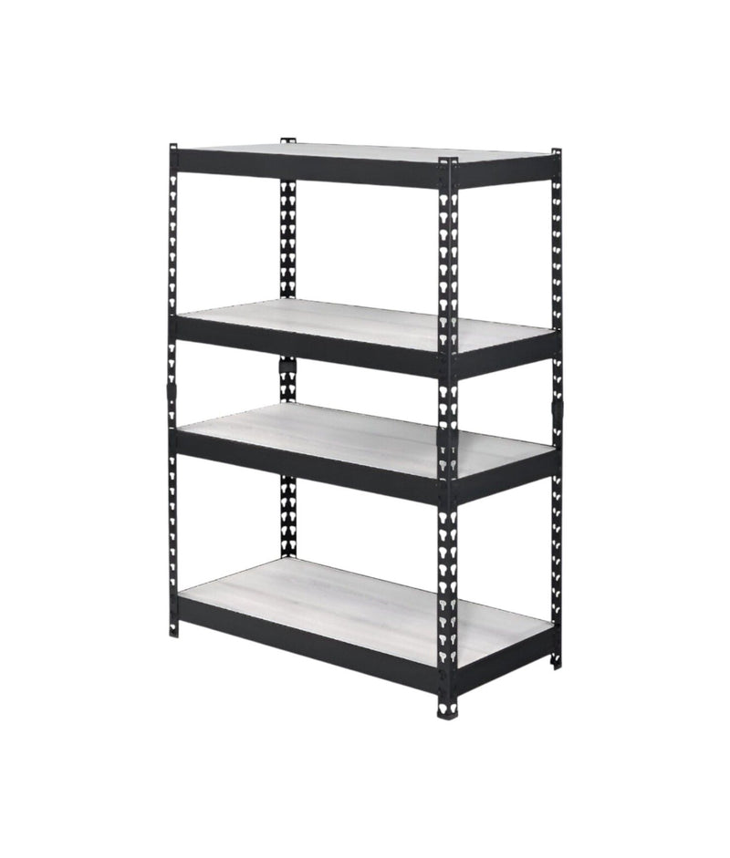 Adjustable Four Tier Bookcase - Black / Natural