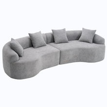 Load image into Gallery viewer, 4 Seater Sofa With Fabric, 30D, 60 Hardness Full Sponge, 4 Pillow For Living Room, Home Furniture Sleeper Sectional Sofa For Apartment
