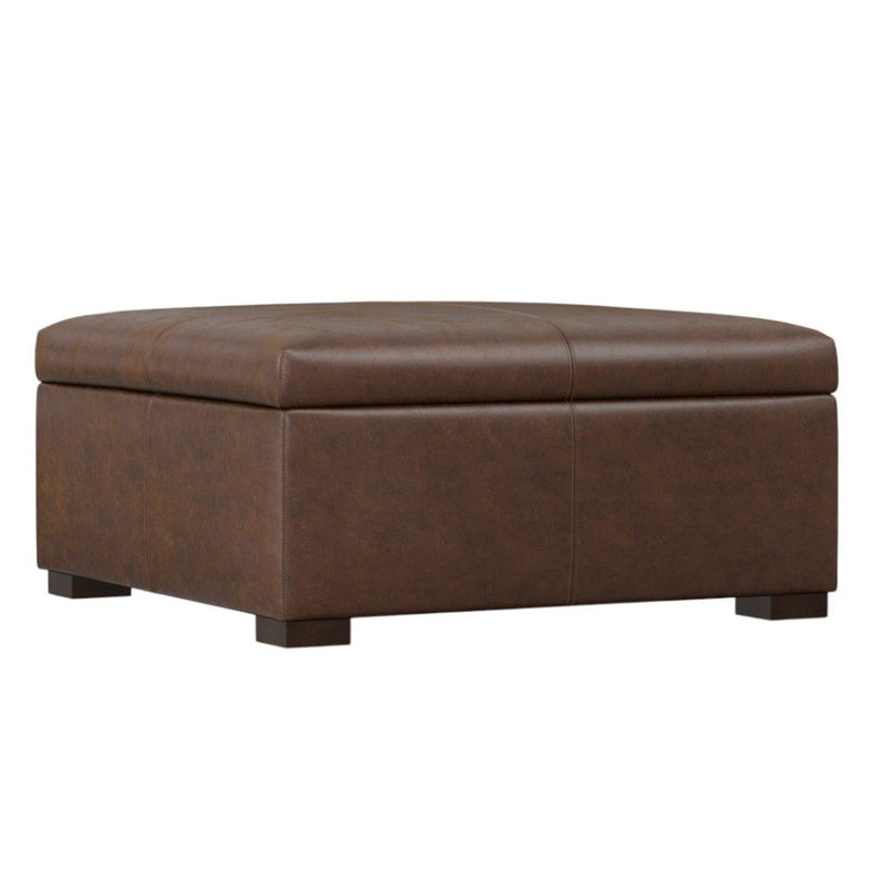 36" Storage Ottoman - Walnut / Brown