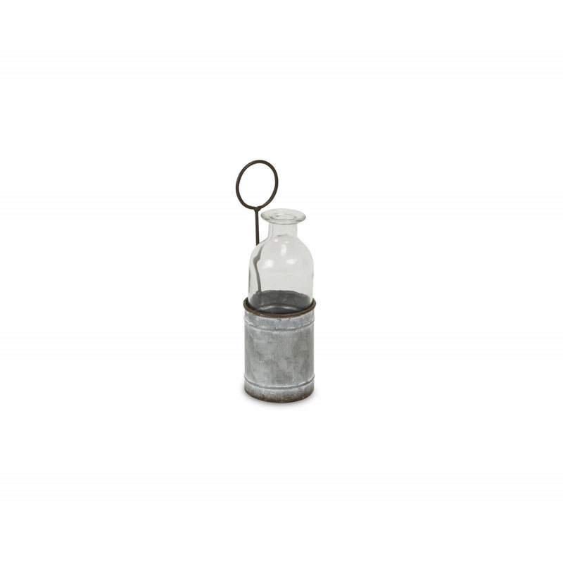 Decorative Bottle Tabletop Sculpture - Gray