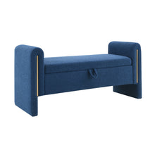 Load image into Gallery viewer, Modern Teddy Upholstered Large Bed End Bench With Arms And Storage
