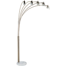 Load image into Gallery viewer, Dull Metal Floor Lamp With Five Adjustable Swing Arms - Gold
