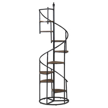 Load image into Gallery viewer, 8 Shelf Staircase Bookcase Industrial Storage And Scratch Resistant Shelves - Brown
