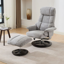Load image into Gallery viewer, Ergonomic Recliner Chair With Ottoman, Modern 360° Swivel With Footstool
