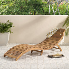 Load image into Gallery viewer, Lahaina - Wood Foldable Chaise Lounge

