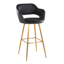 Load image into Gallery viewer, Margarite - Contemporary Fixed Height Barstool With Footrest (Set of 2) With Square
