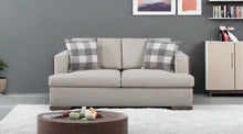 Load image into Gallery viewer, Linen Loveseat - Beige / Brown

