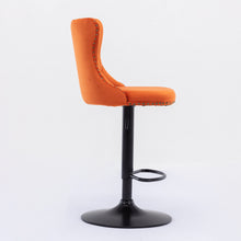 Load image into Gallery viewer, Swivel Barstools Adjusatble Seat Height, Modern Upholstered Bar Stools With Backs Comfortable Tufted For Home Pub And Kitchen Island (Set of 2)
