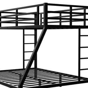 Metal Twin XL over Queen Bunk Bed for Teens and Adults,Space-Saving/Noise Reduced/No Box Spring Needed, Old SKU W1307S00013 (Expect arrive date 2024/3/24)