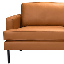 Load image into Gallery viewer, Polyester Sofa With Black Legs - Brown
