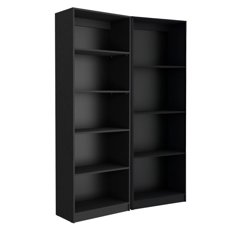 Multi Tier Bookcases (Set of 2) (546334) - Black
