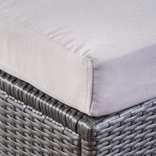 Load image into Gallery viewer, 7 Person Outdoor Seating Group With Cushions - Gray / Silver
