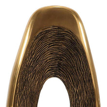 Load image into Gallery viewer, Marble Abstract Tabletop Sculpture (628143) - Gold / White
