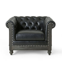 Load image into Gallery viewer, Luminex - Tufted Upholstered Club Chair With Nailhead Accents And Scrolled Tuxedo Arms
