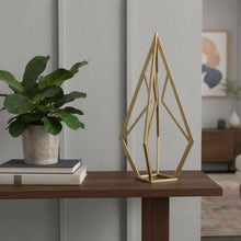 Load image into Gallery viewer, Open Geometric Tabletop Sculpture (635383) - Gold

