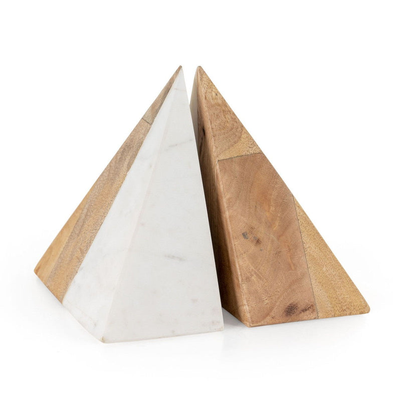 Marble Decorative Bookends (Set of 2) (574107) - Beige