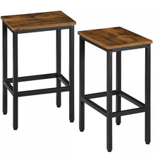 Load image into Gallery viewer, Backless Counter Height Bar Chairs (Set of 2) - Brown / Black

