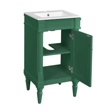 Load image into Gallery viewer, Bathroom Vanity With Sink, Storage Cabinet With Door, Drop In Sink, Compact Freestanding Design

