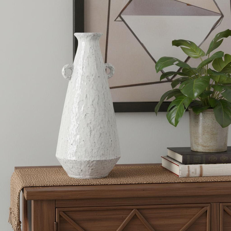 Tapered Jug Vase - White