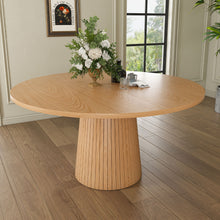 Load image into Gallery viewer, Round Dining Table With Strip Base
