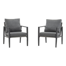 Load image into Gallery viewer, Modern Lounge Chair With Rope Accents And Cushions
