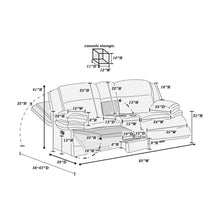 Load image into Gallery viewer, Contemporary Motion Loveseat With Console Storage
