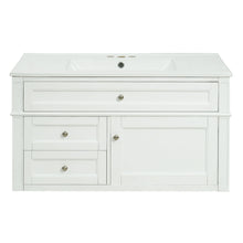 Load image into Gallery viewer, Modern Wall Mounted Floating Cabinet With Double Drawer And Sink
